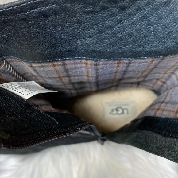 UGG Leather Boots Black and Brown EUC Women’s 9.5 or 9 1/2 Lula Mae - Picture 8 of 13